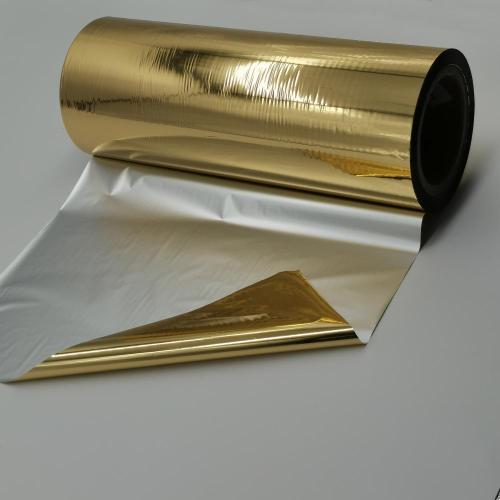 Отражающая пленка с золотым покрытием Mylar Pet упаковочная пленка