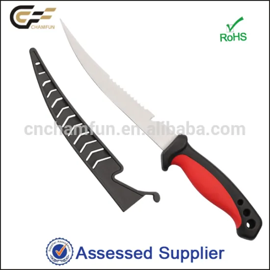 Angler Fishing Knife Fillet, 6.5 inch, with Plastic Sheath