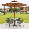 Outdoor centre pillar solar umbrella