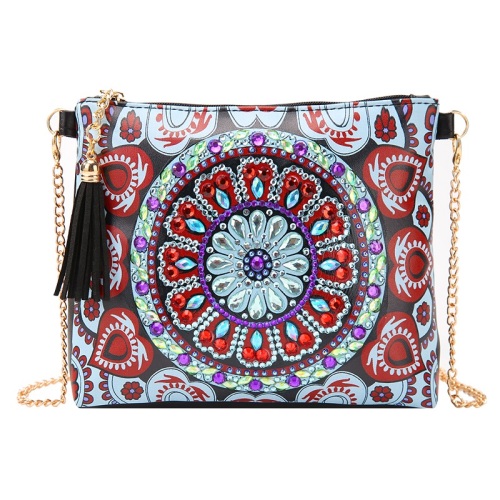 Butterfly Flower Leather Chain Bag Embroidery