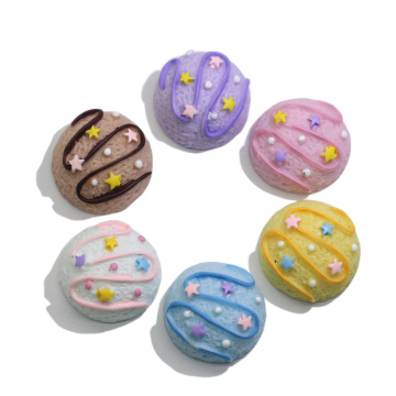 Novelty Sweet Simulation Cookies Flat Back Cabochon Kawaii Dollhouse Food Dessert For Scrapbooking Jewelry Making DIY