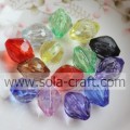 DIY Jewelry Acrylic Bicone Faceted Necklace Beads
