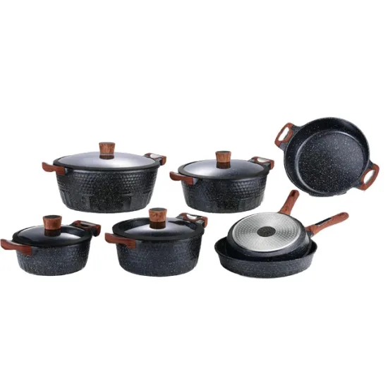 Cast Aluminum Cookware Sets with Non-Stick Soup Pots