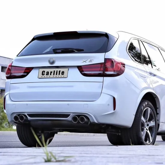 BMW X5 F15 2013-2018 Car Body Kit - Upgrade X5M with Front Bumper, Grille, Rear Bumper, and Tail Pipes