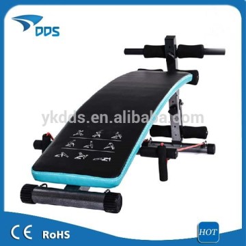 multifunctional sit up bench with rope and handle bar for sale