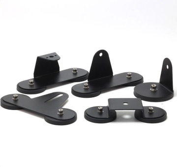 Universal Magnetic Light Bar Mount: Strong Suction Holder with Rubber Boot for Off-Road Driving Lamps