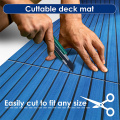 Waterproof PE Boat Decking Faux Teak Marine Flooring