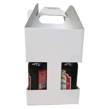 Custom 4 Pack Beer Box with Handle