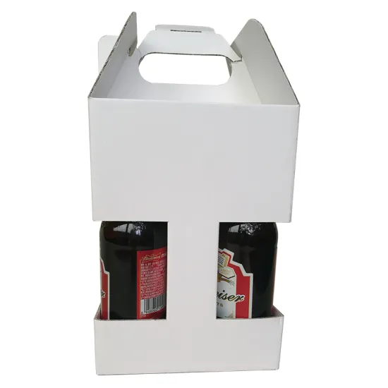 Custom 4 Pack Beer Box with Handle