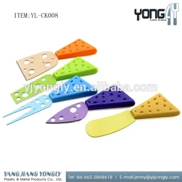 5 Pieces Set Multi-colored Cheese Knives Steel Stainless cheese knife