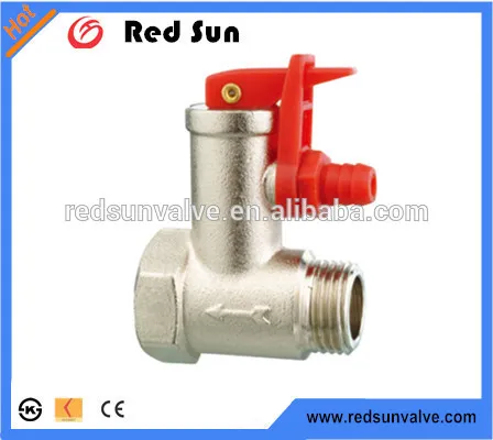 HR6080 factory manufacture forged brass water heating system safety pressure relief valve