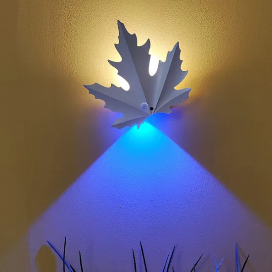 High Quality LED Maple Leaf Sensor Light PIR Human Body Sensor Night Light Warm Yellow