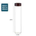 Acacia wood lid glass bottle for medicinal materials