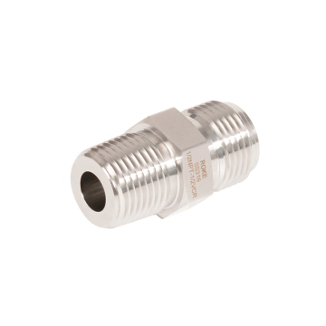 Stainless Steel Male VCR with NPT Thread Hex Nipple Pipe Fitting