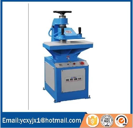 hydraulic swing beam press cutting machine for leather