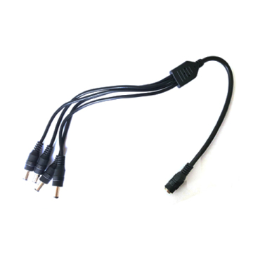 1-4 Way DC Power Splitter Cable 12V-36V для кабеля CCTV Coaxial Cable