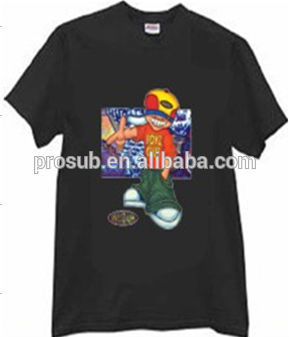 sublimation heat transfer children's combed cotton color T-shirt