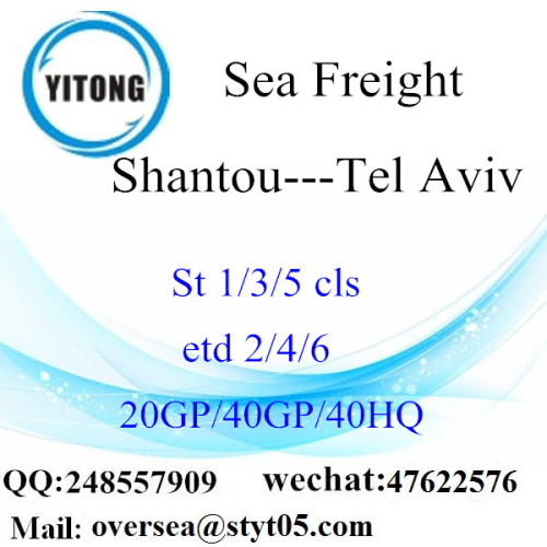 Shantou Port Sea Freight Shipping To Tel Aviv