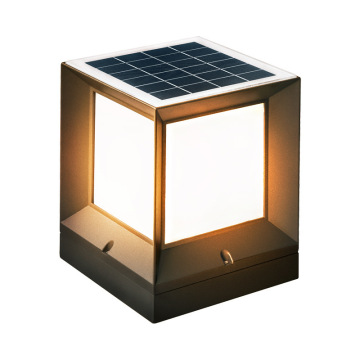 4x4 & 5x5 Solar Electrical Dual Purpose Gate Fence Patio Pillar Lights - Waterproof 2700K Solar Outdoor Post Cap Lights