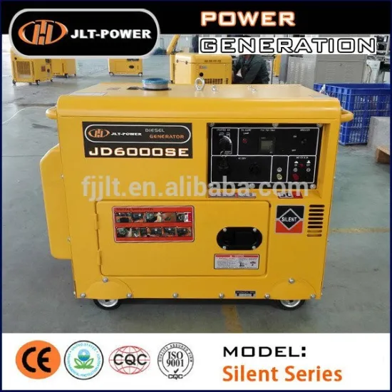 Silent type 5KVA Diesel Generator Portable with wheels