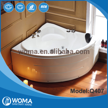 Q407 Made in Foshan 2 person indoor hot tub,factory price ja-cuzzi bath tub