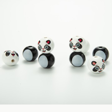 China Beads Factory: Animal Wood Beads Collection featuring Panda and Fox Designs