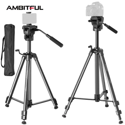 Yunteng VCT-860 Camera Tripod with Hydraulic Head for Mobile Phones and Cameras