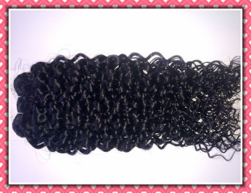 High Quality 100% Human Hair Weaving Jerry Curl 18" Brown Color #1b