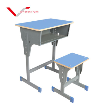 Customized Stylish Metal Desk and Chair Set for School Classrooms