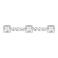 Boucle de chaussure de chaîne de strass en métal et cristal de vente chaude