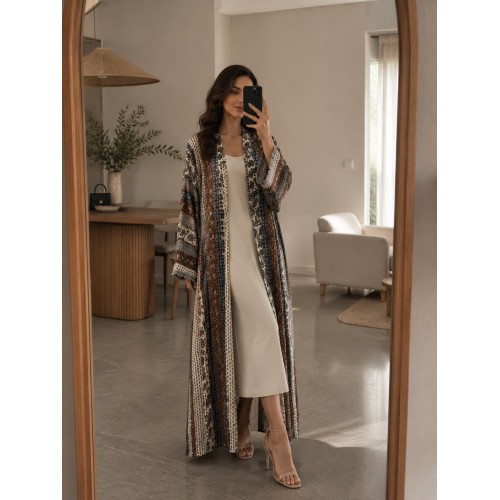 Daab ubaxeedka Lyocell Linen Furan Abaya