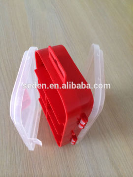 6-Compartment Double-side Plastic Storage Box for Hardware Tools / Gadgets - Translucent White