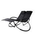 Foldable Alumimun Double seat rocking chair