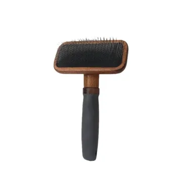 Custom Logo Wooden Pet Grooming Brush