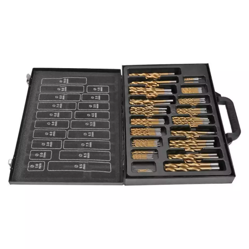 170pcs/box HSS Engineering Twist Drill Bit Round Handle Drill Bits Kits for metal