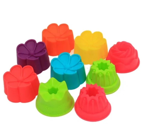 Factory Price 5cm Nonstick Mini Cupcake & Muffin Silicone Molds