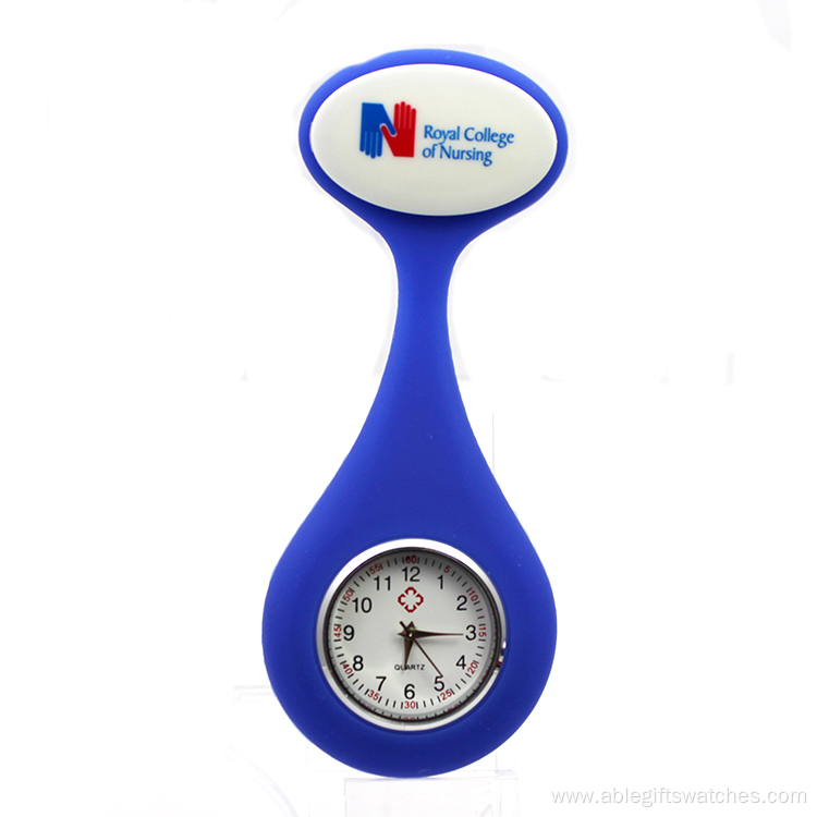 Multicolor Useful Nurse Silicone Brooch Pocket Watch