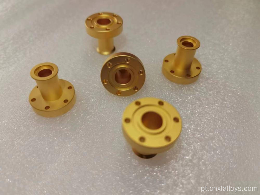 Molibdênio-cobre liga peças personalizáveis ​​banhadas a ouro