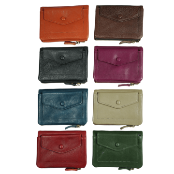 Vintage Genuine Leather Ultra-Thin Short Wallet