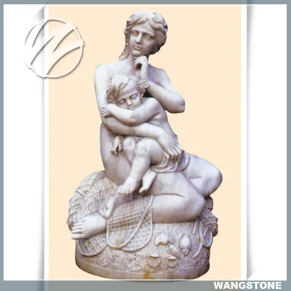 mother and child statue