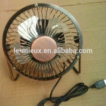 Copper Color 4 inches USB Fan
