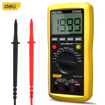 DELI TOOLS DL8480 Digital multimeter DC AC Voltage Diode Freguence multimeter Volt Tester Test Current