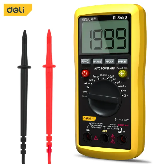 DELI TOOLS DL8480 Digital multimeter DC AC Voltage Diode Freguence multimeter Volt Tester Test Current