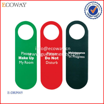 Factory Wholesale Cheap Reuse Door Plastic Do Not Disturb Card For Hotel