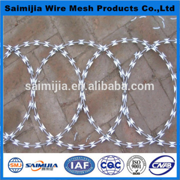Installation simple Razor Barbed Wire with sentry post