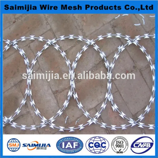 Installation simple Razor Barbed Wire with sentry post