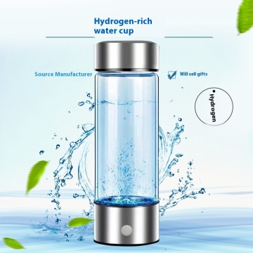 Cup d'eau électrolytique à hydrogène électrolytique en verre direct d'usine pour voyager en gros