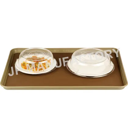 Hotel service trays,Polycarbonate rectangular trays,Non-slip serving trays