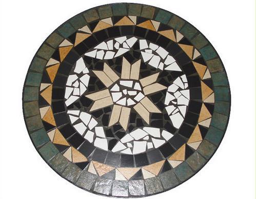 Round marble table tops, mosaic tile table top, outdoor mosaic table tops