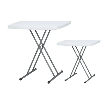 Portable HDPE Plastic Metal Adjustable Outdoor Camping Picnic Folding Table for Events